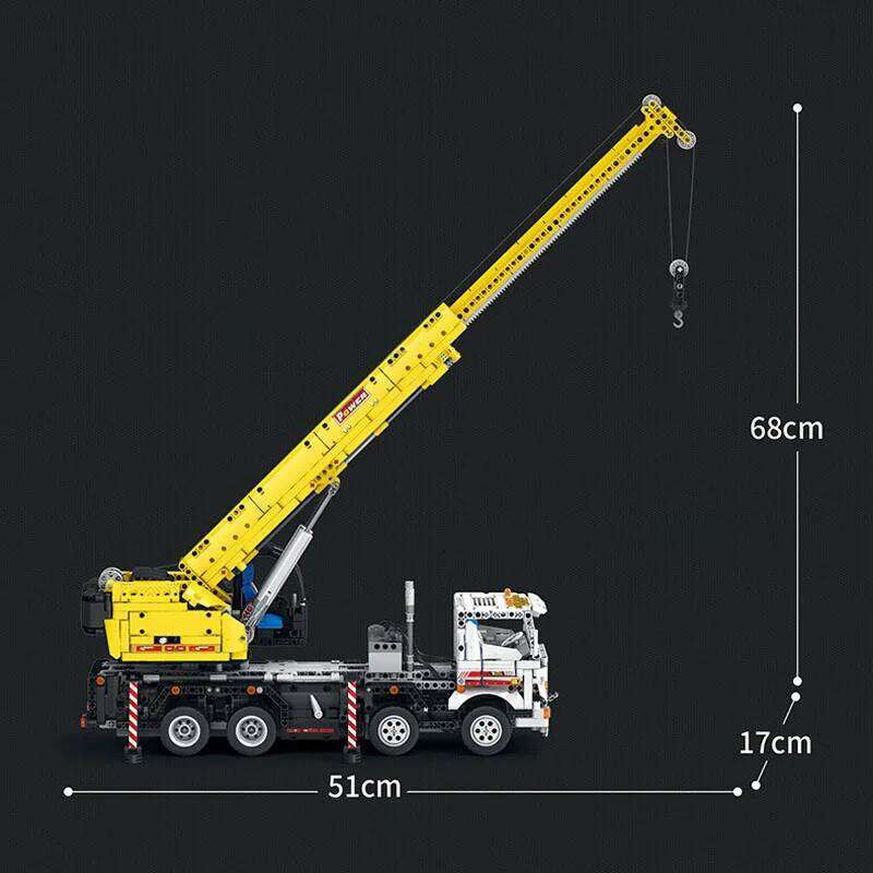 City Mobile Crane Engineering Building Blocks Technology Bricks Moc Remote Control Truck Model Assembling Toys for Boys Gift Set Z260306