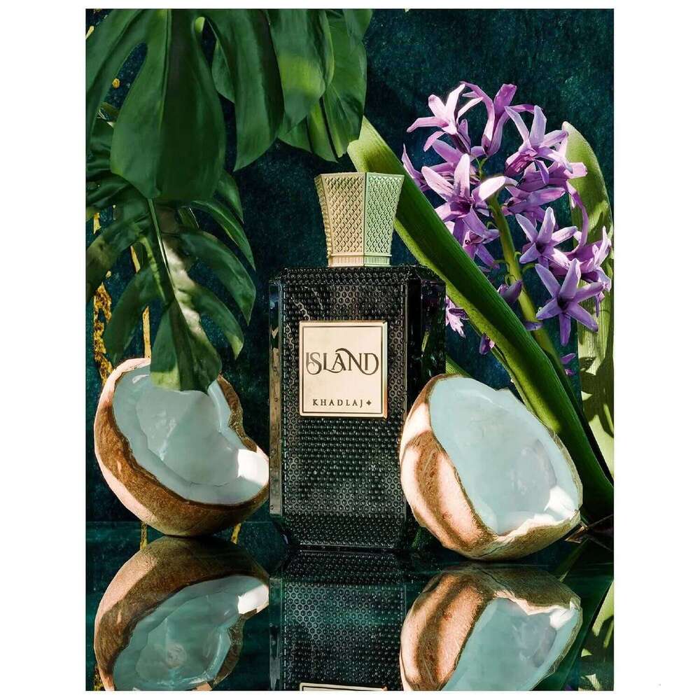 Island Extrait De Parfum 100ml Unisex Tropical Fragrance Bergamot Coconut Ginger Pineapple Amber Tonka Sandalwood Long Lasting 26H0306