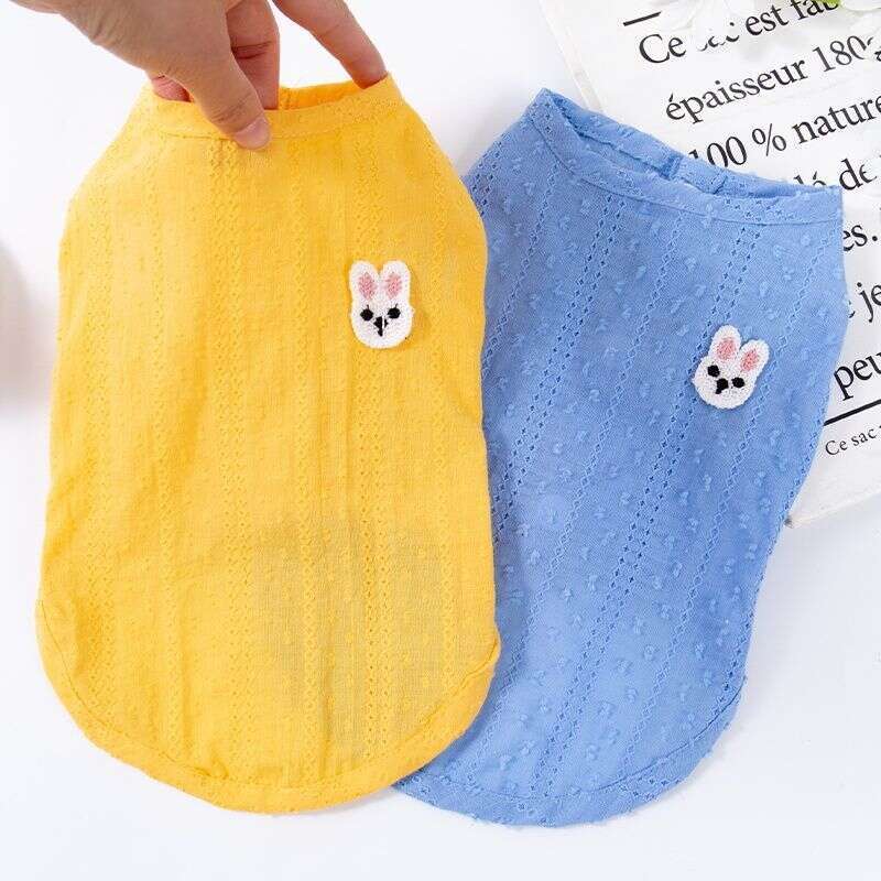 Cat Thin Vest Silver Gradient Kitten Puppy Breathable Ultra-Lightweight Apparel Dog Clothes Summer Bamubi
