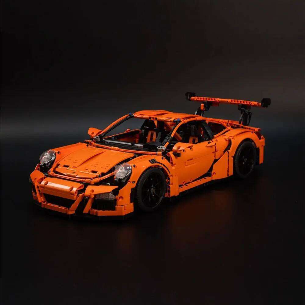 2704PCS Technical Orange GT3 RS Sport Car Building Blocks Supercar Assemble Bricks Vehicle Toy Gift For Children Adult Z260305