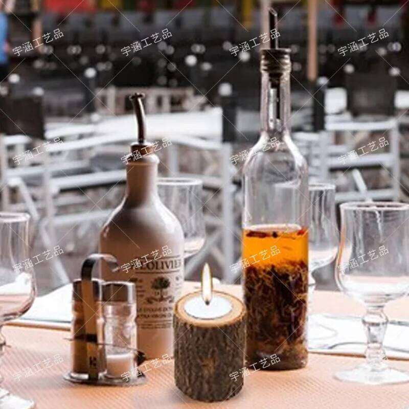 Tea Light Candle Holders Wooden Votive Tealight Holder Rustic for Wedding Baptism Birthday Baby Shower Party Home Decoration XJ260305