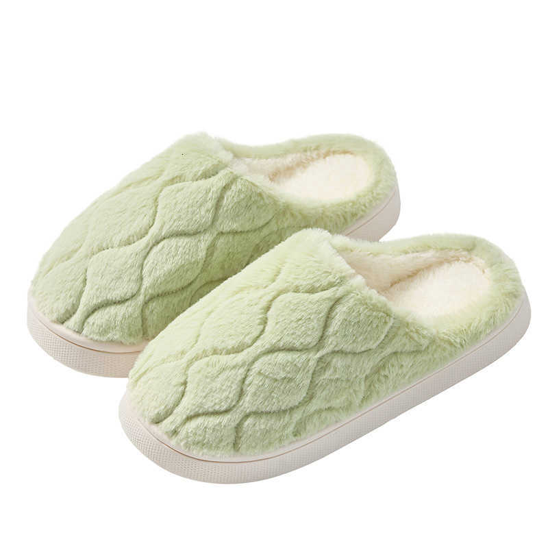 Womens Cotton Slippers Autumn Winter 2025 New Simple Comfortable Indoor Home Warm Plush Couple Slippers Men Winter S260305