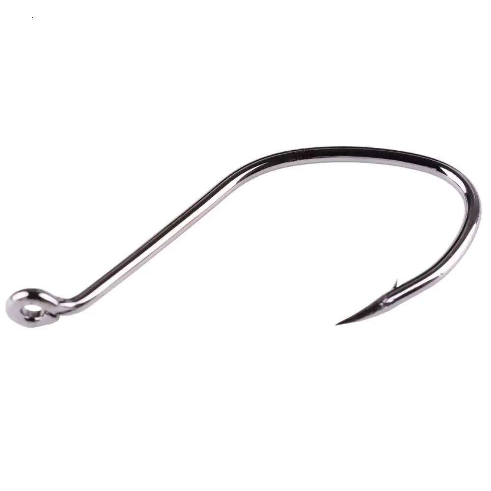 10pcs/Box Barbed Hooks High Carbon Steel Catfish 6/0 -10 Fishhook V Sharp Circle Hook Fishing Tackle Box S260305