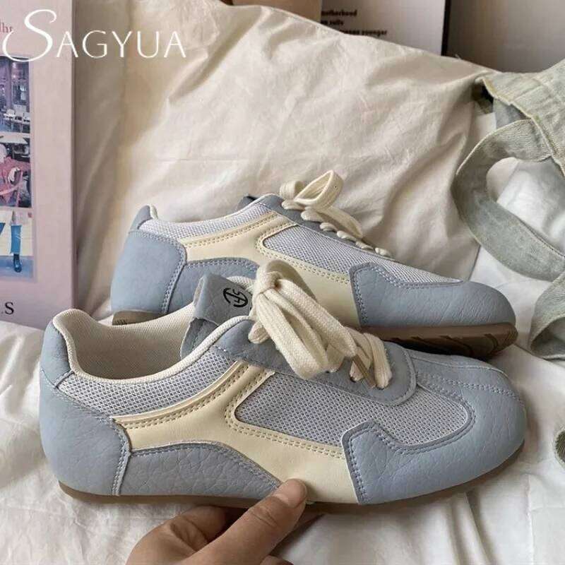Casual Sport Sneaker Women Flats Shoes Mesh Sandals 2025 Trend Summer Comfort Breathable Soft Sole Running Zapatillas De Mujer