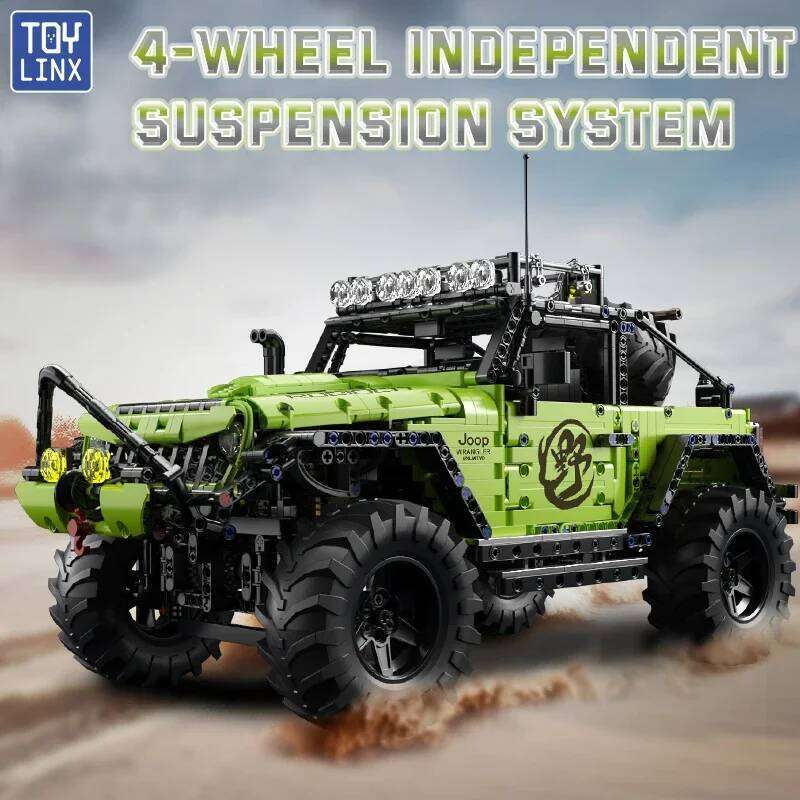 TOYLYNX DIY Moc Off-road Vehicle Building Blocks 1:8 Racing Car Model Toys Gift Children Adult Birthday Christmas Gifts Set Z260305