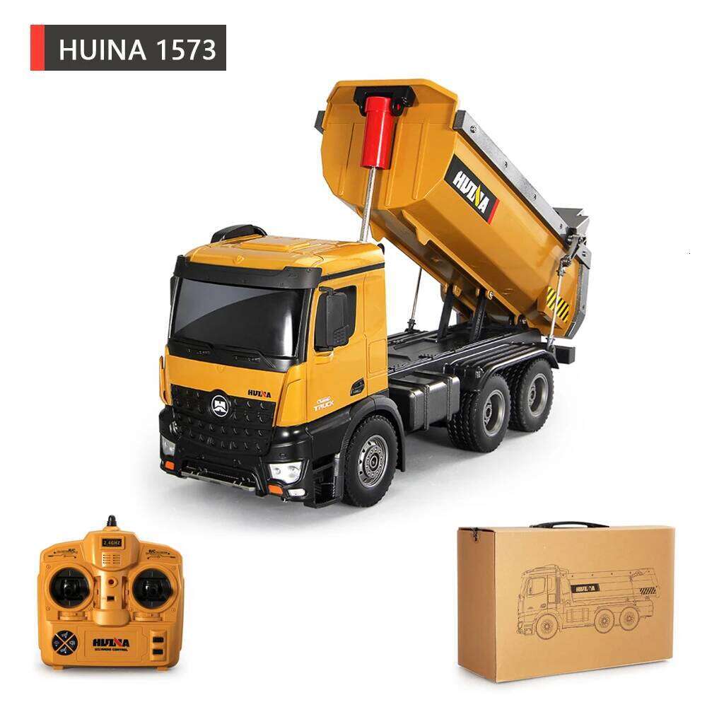 HUINA 1573 1/14 10 Channel 2.4G Dump Truck Engineering Vehicle Remote Control Toy Boy Gift C260305