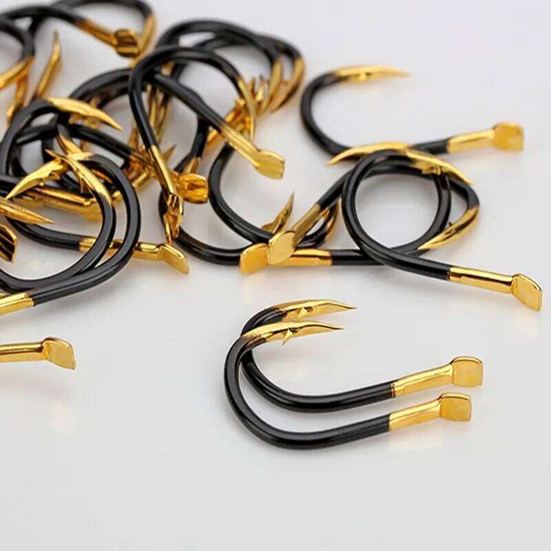 30pcs/lot Hook Single Fishhook Supplies Lures Carp Tackle Barbed Colored Tungsten Alloy Fishing Accessories S260305