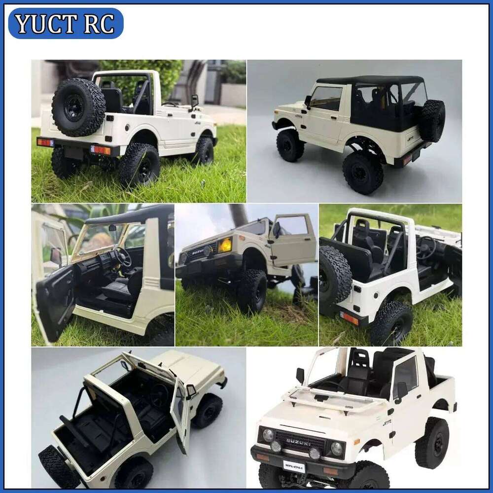 WPL C74-1 1/10 RC CAR Convertible Suzuki Jimny JA11 Remote Climbing Off Road Vehicle 4WD model 370 motor modified Toy for Boys C260305