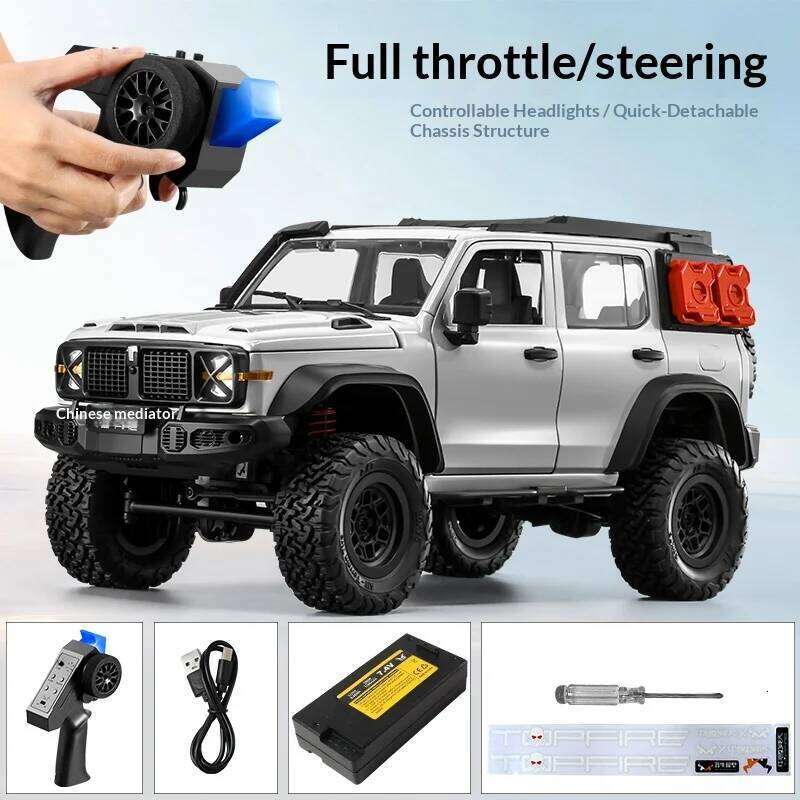 1:12 Scale RC MN-300 Climbing Car 4x4 Remote Control Off-Road Vehicle Adults Professional Four-Wheel Drive Toy for Boys C260305