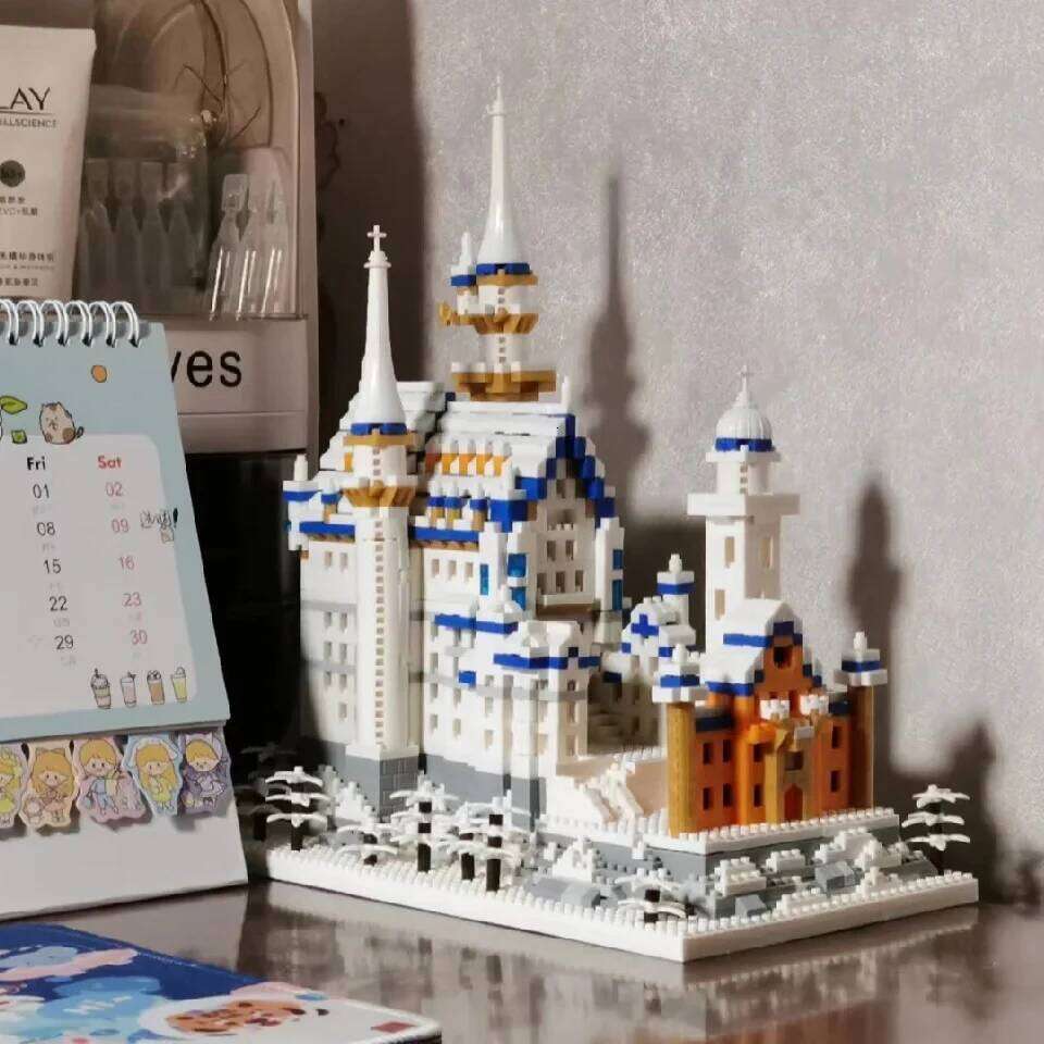 Germany Swan Stone Castle Micro Blocks Set, Famous World Architecture Model Creative Collection Building Toys for Adult Z260305