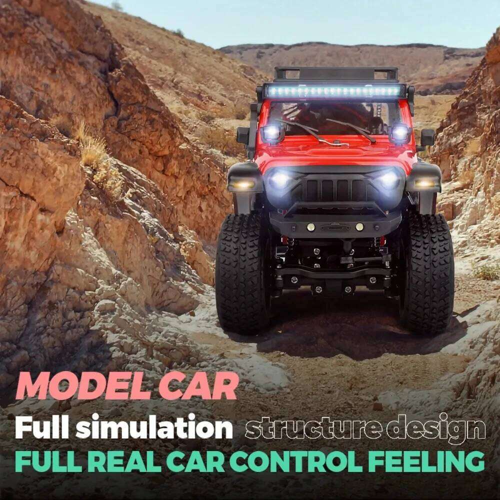 Wltoys 2428 1:24 Mini RC Car 2.4G With LED Lights 4WD Off-Road Electric Crawler Vehicle Remote Control Truck Toy for Children C260305