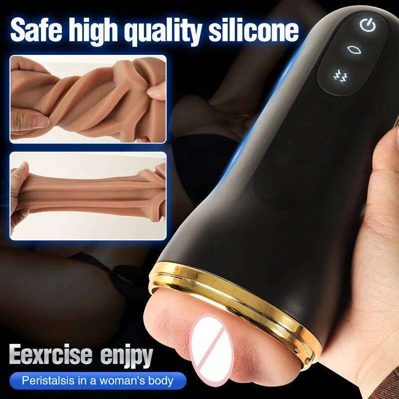 Automatic Male Masturbation Cup 3D Realistic Vaginal Penis Vacuum Trainer Pocket Pussy Vibrator Blowjob Dicks Pump Men Sex Toys W260305