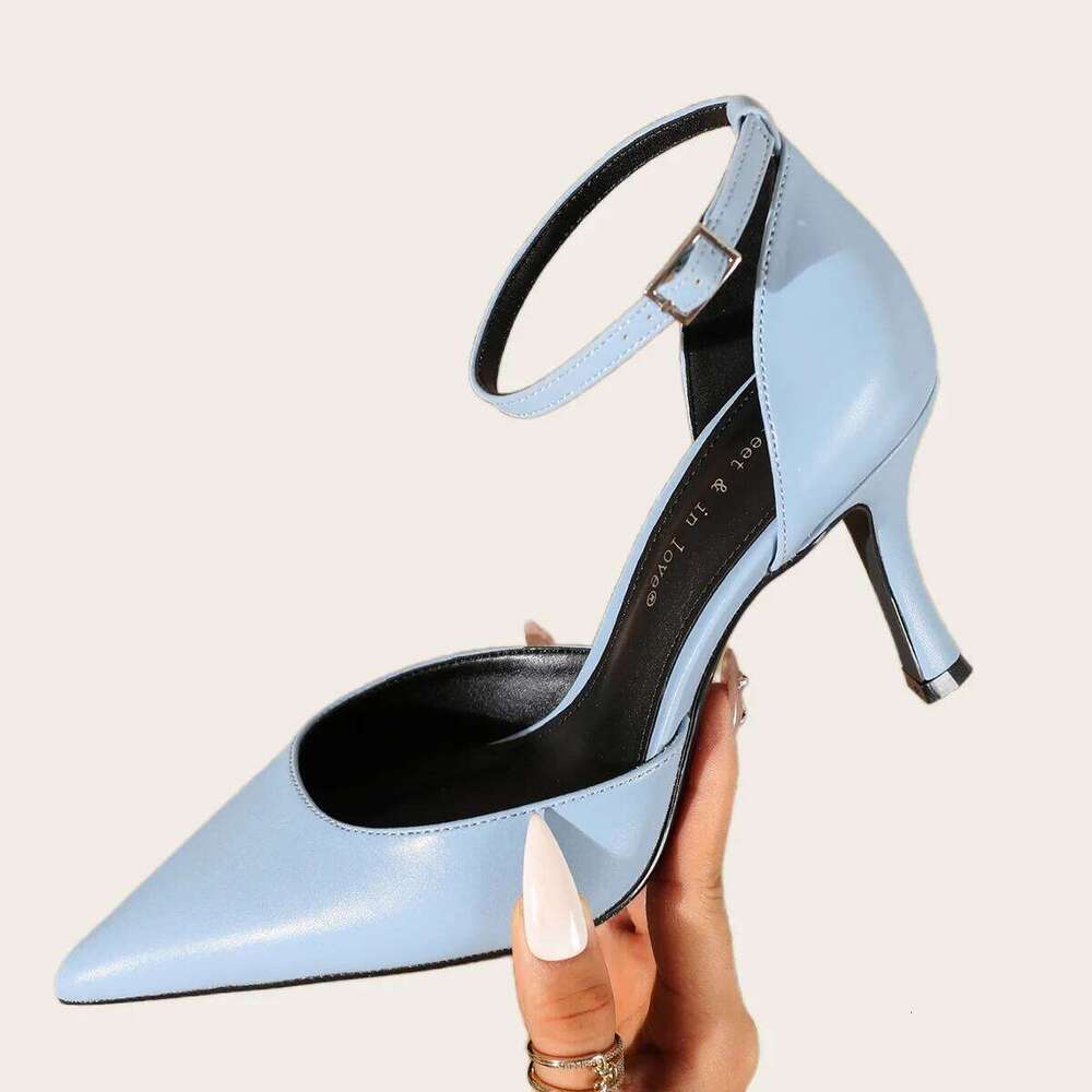 2025 Summer New Sexy Pointed Toe Strappy High Heels for Women, Slender Heel, Elegant Party Prom Tie-Detail Sandals