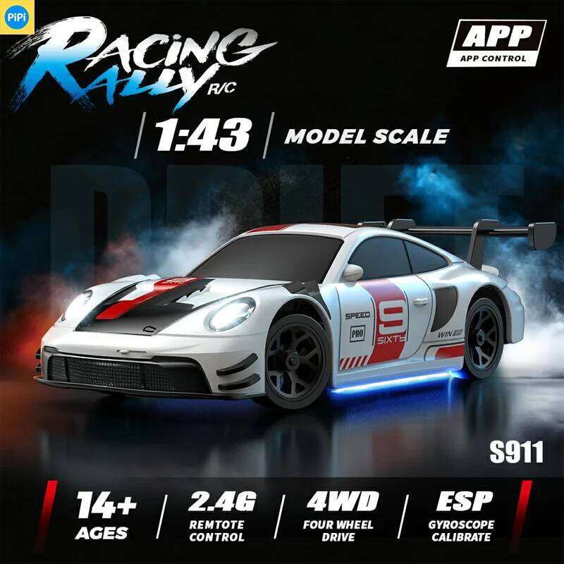 1:43 RC Simulation Racing Model HBToys HB-RP4301 Dual-Body and Dual-Tire Version 2.4G 4WD ESP Gyro Drift Car C260305
