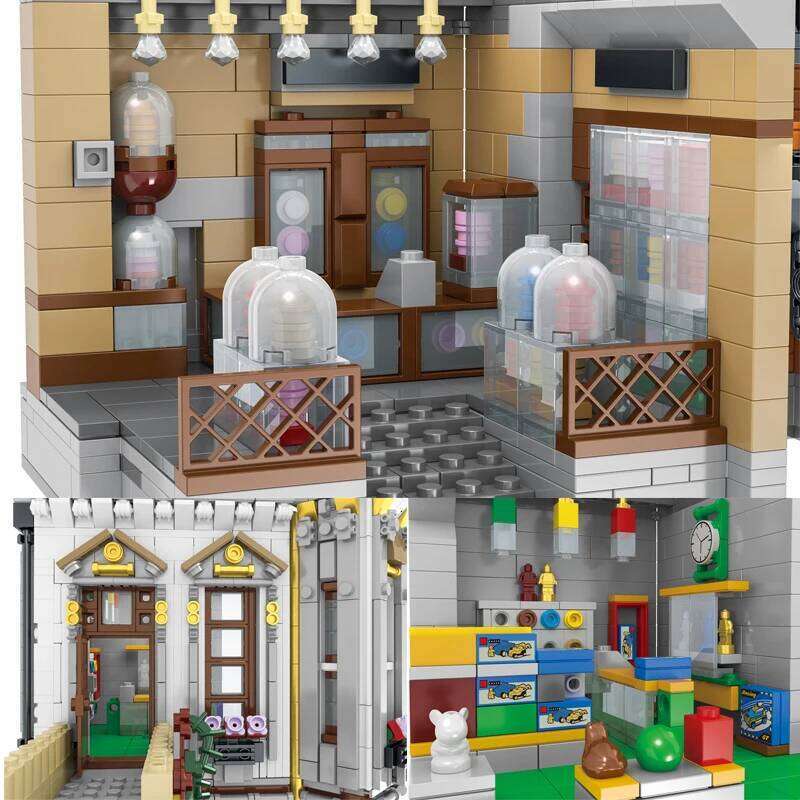 5477pcs URGE Street View Sets MOC Series Modular Toy Square City Architecture Building Blocks Bricks Model Kids Toys Boys Gifts Z260306