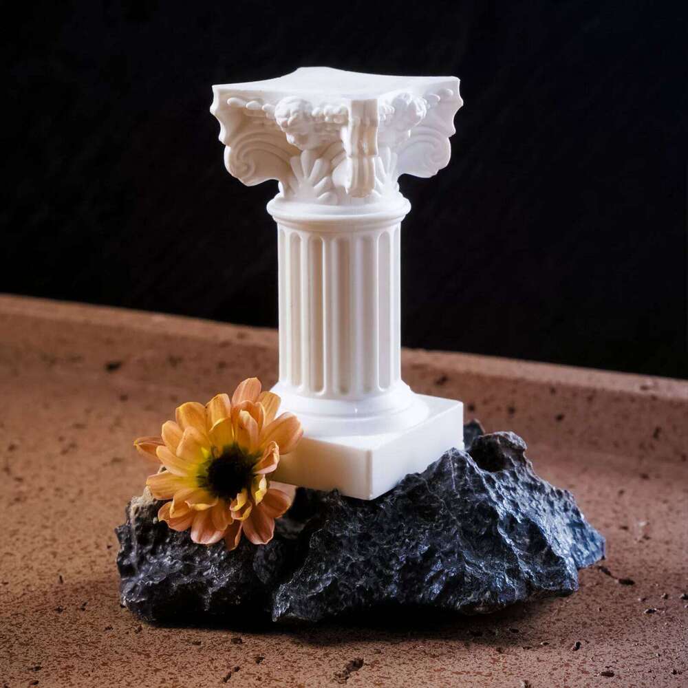 Candlestick Greek Column Statue Pedestal Sculpture Indoor Dining Room Garden Landscape Desktop Home Decoration XJ260305