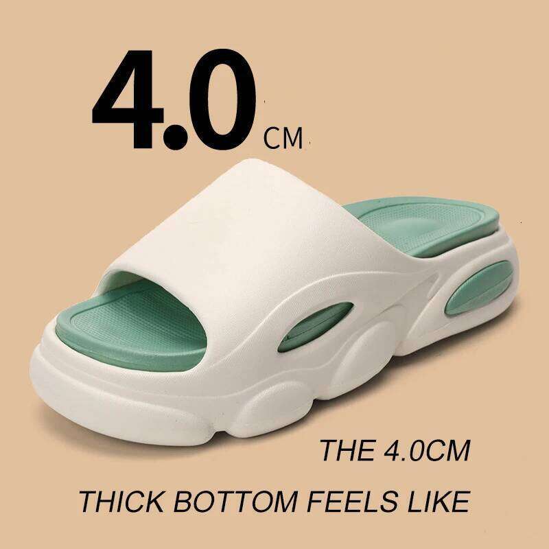 Litfun Men New Platform Slippers Outdoor Fashion Thick Sole Beach Sandals Indoor Non-slip EVA Bathroom Slides Unisex House Slide