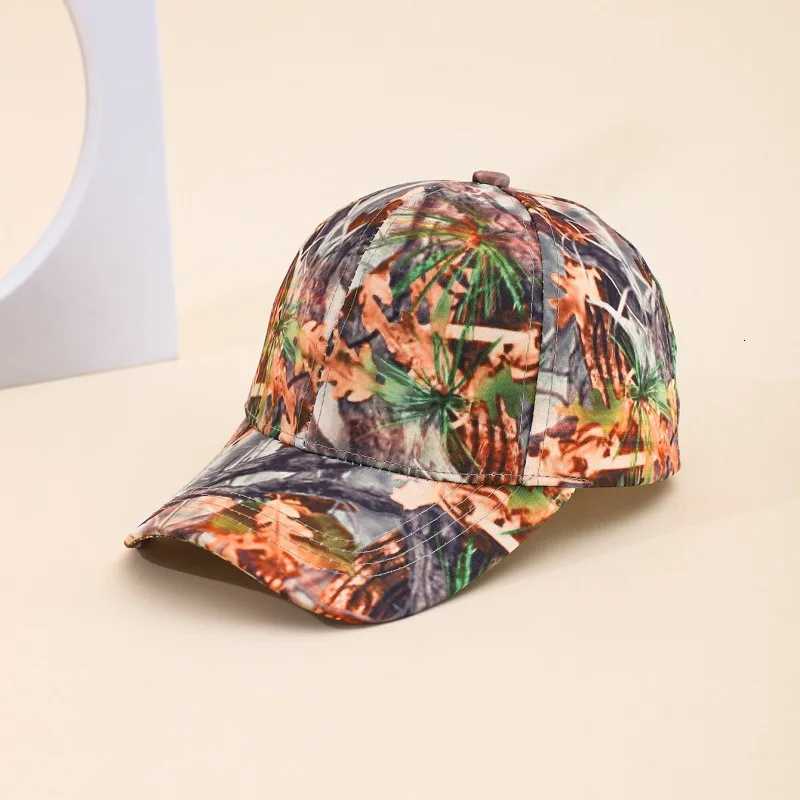 Baseball Caps Plant Leaves Print Adjustable Outdoor Snapback Hat for Men and Women Travel Beach Anti-Sun Female Peaked Cap Hats S260306