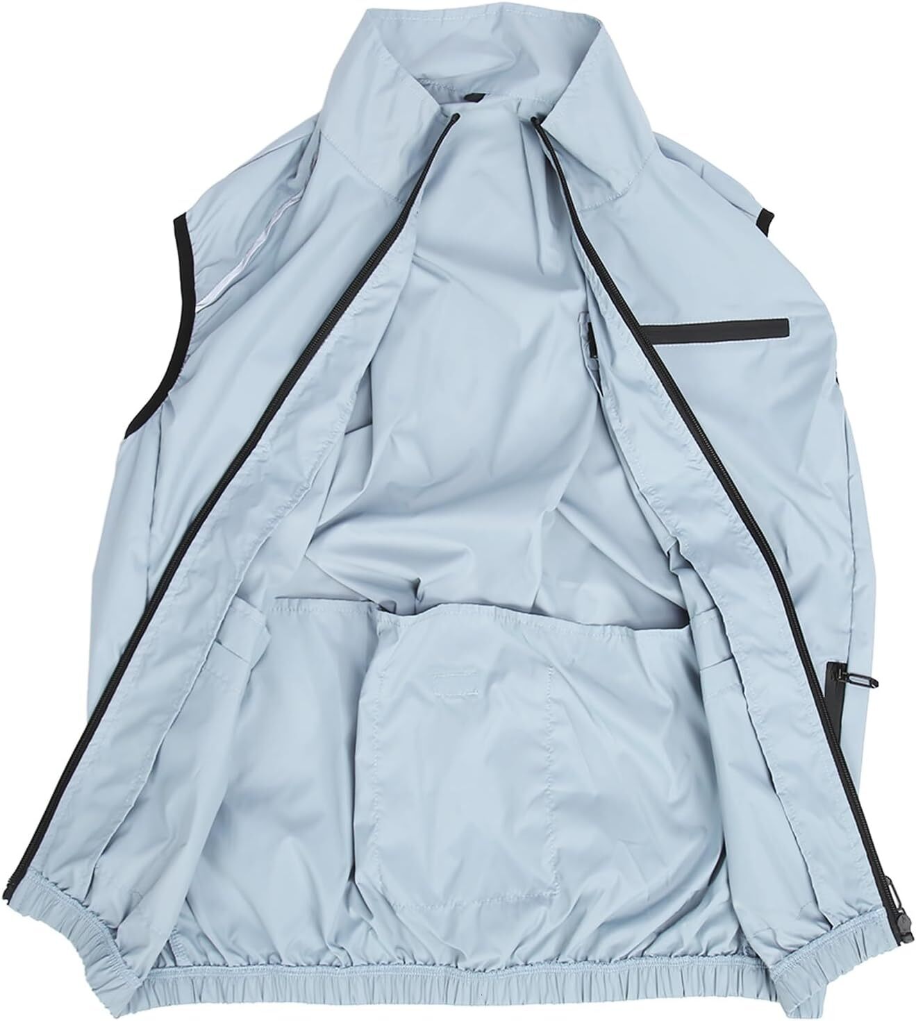 Body Vest Polyester Cooling Jacket 3 Speed Mode Air Conditioned Clothes with 2 Fans for Hot Weather Work