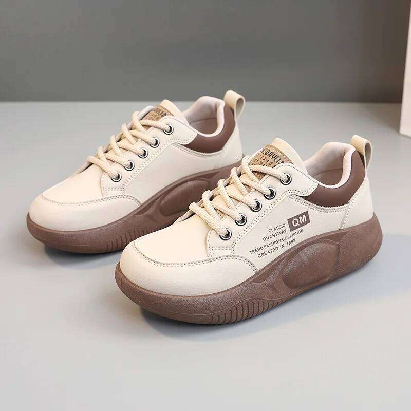 New 2024 Spring Thick Sole Elevated Sports Women's Student Street Casual Board Shoes