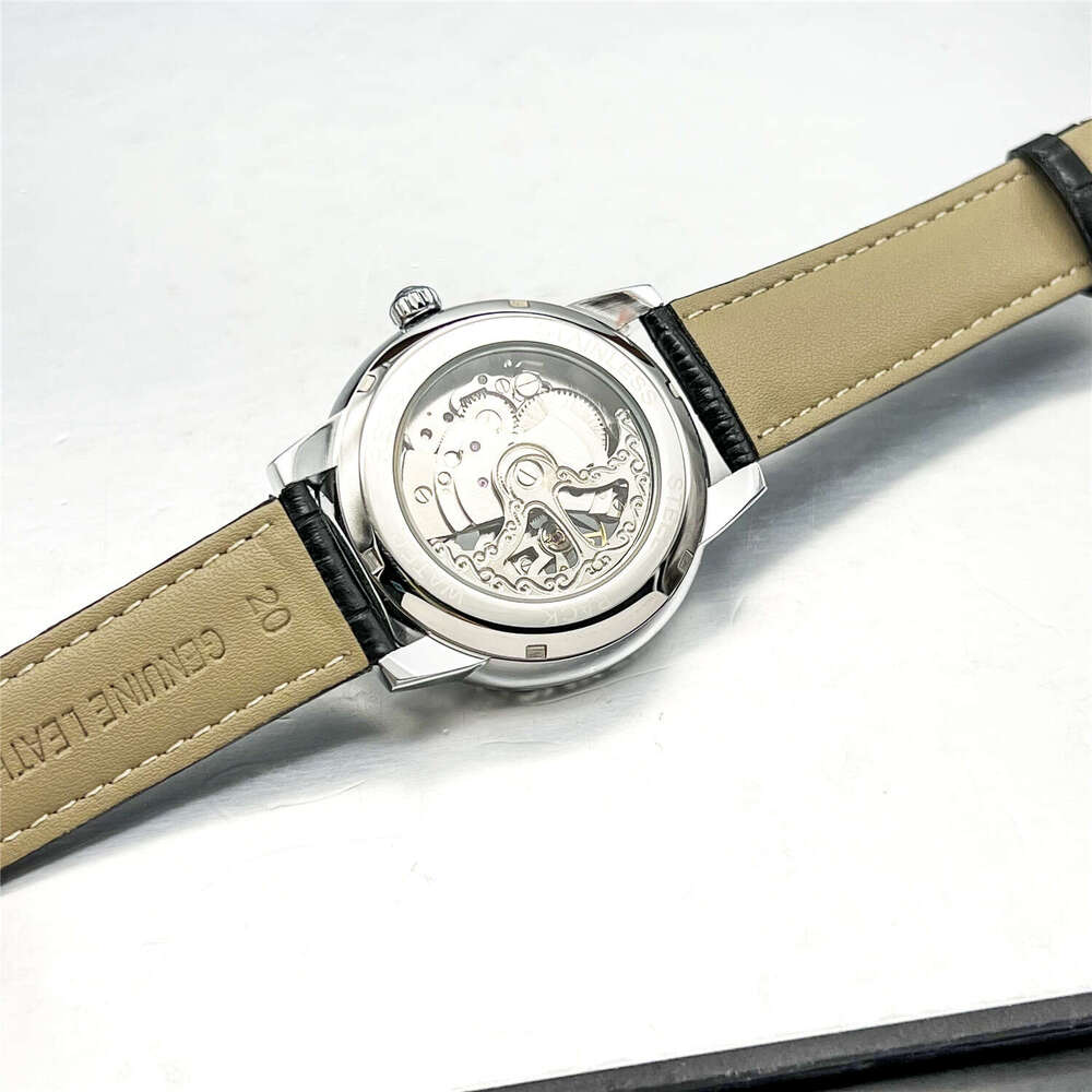 Kaleidoscope New Classical sculpture Automatic Mechanical Retro High-end Leather Men's Watch