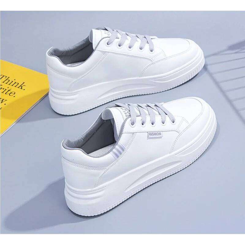 New Women Board shoes Running Mesh Fashion Casual Sneakers Outdoor Comfortable Soft Training Walking Race Thick soles White Shoe