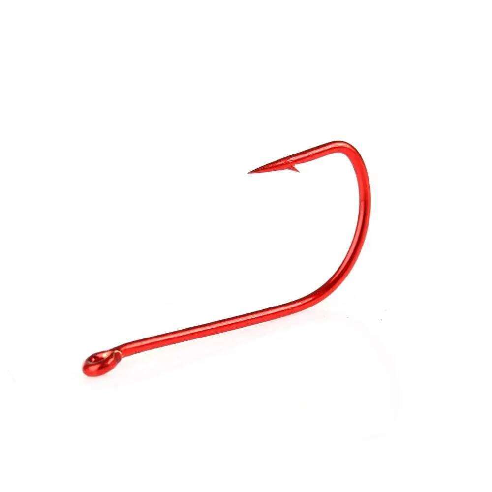 NGB 30PCS SODE High Carbon Steel Barbed Fishhook Bent Baitholder AD Sharp Ringed Carp Hook Fishing Tackle S260305