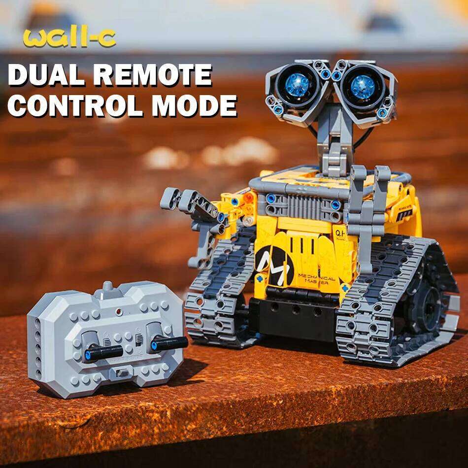 3 IN 1 Technical Transform Wall-E Robot Assembly Building Blocks Bricks Remote Control Educational Toys Childrens Birthday Gifts Z260306