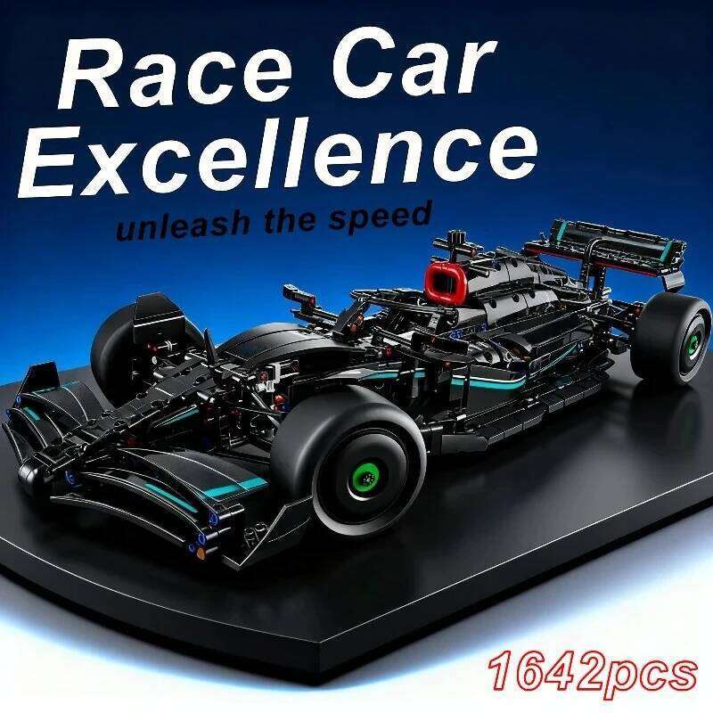 Technical F1 42171 1:8 1642Pcs W14 E Performance Building Blocks Super Race Car Assembly Model MOC Vehicle Bricks Adult Gift Toy Z260305