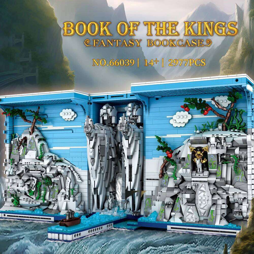 2977PCS Egypt Kingdom Bookend Building Blocks God Stone Statue Famous Landscape Model Bricks Kids Educational Toys Holiday Gifts Z260305