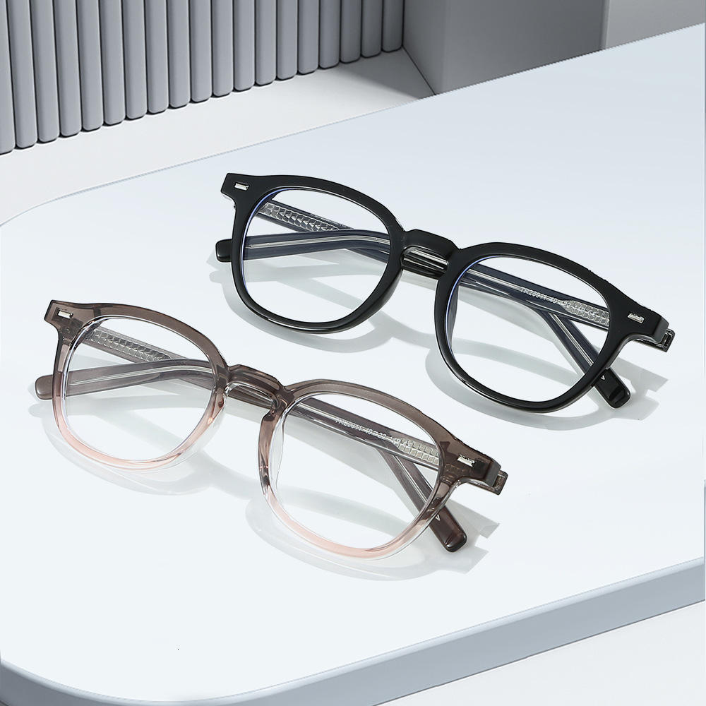 Free Shipping Eyewear's new stylish TR anti-blue light flat glasses for men women, retro and unique trendy eyeglasses with insertable lenses