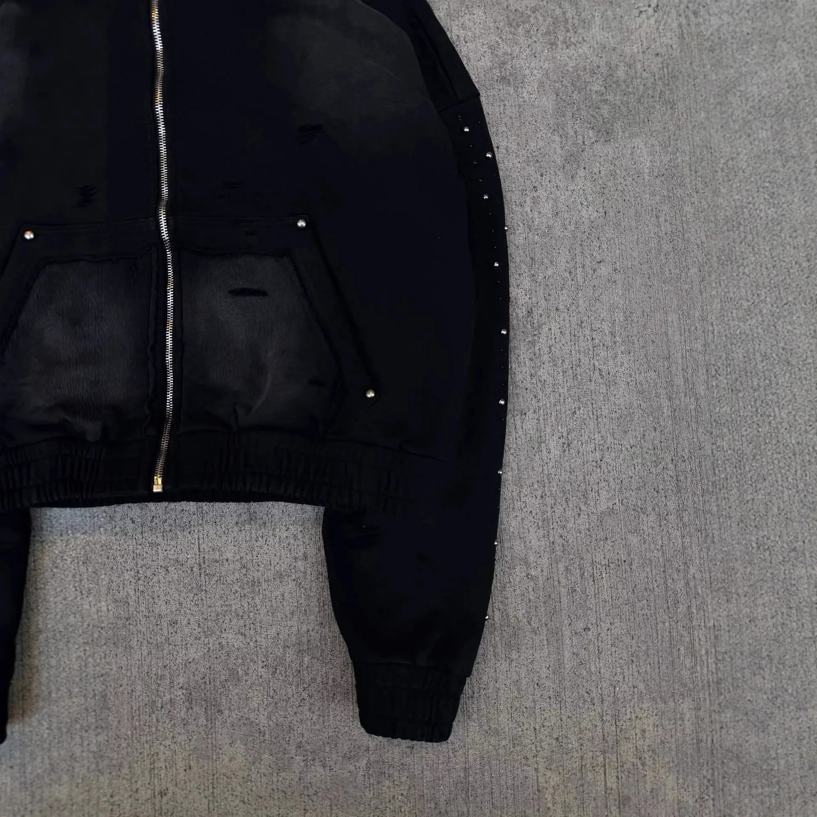 2026 Personalized Rhinestone Hoodie Retro Street Fashion Long Sleeve Pullover Loose Versatile Casual Outerwear 260228