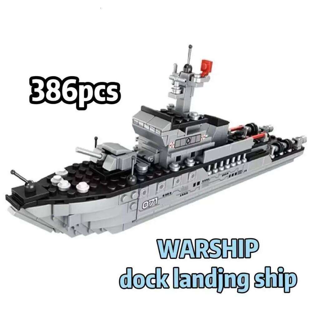 Ww2 Military Ship Army Ocean Cruiser Warship Nuclear Submarine Building Blocks Aircraft Bricks City Toys for Kid Christmas Gift Z260306