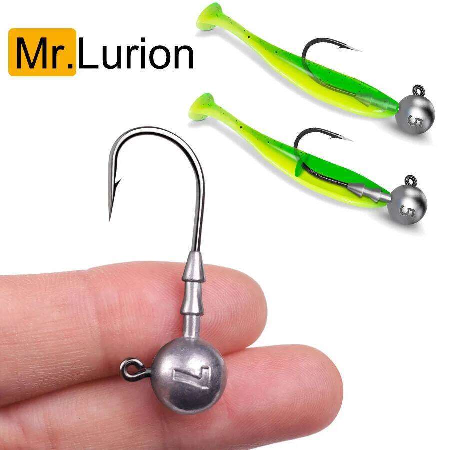 3.5g /5g/7g/10g/14g jig head soft fishing tackle ,screw neck with sharp carbon hook for worm lure bait S260305