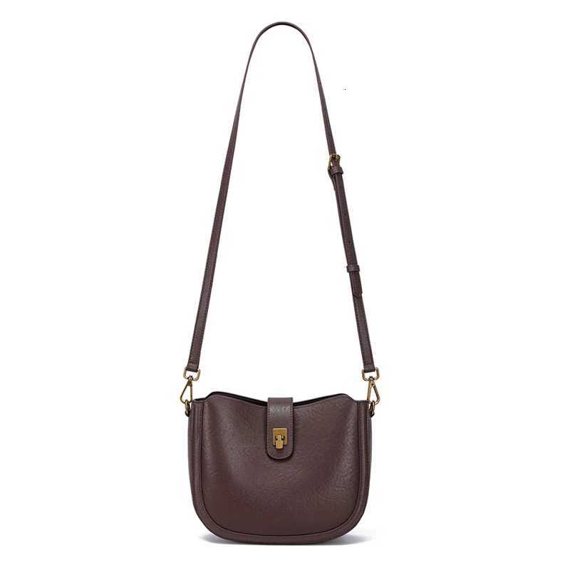 Womens Cowhide Genuine Leather Shoulder Bag Ladies Soft Natural Cow Leather Handbag Female Fashion Design Crossbody Bags H260306