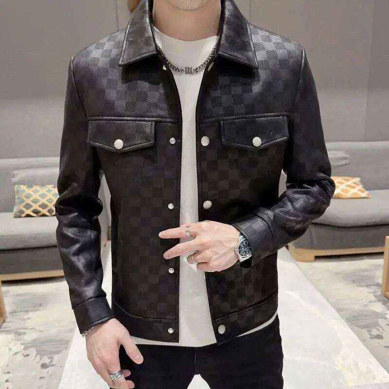 New Autumn And Winter Men's Korean Style Slim Fit Smooths Your Silhouette Casual Thin Youth Jacket Top