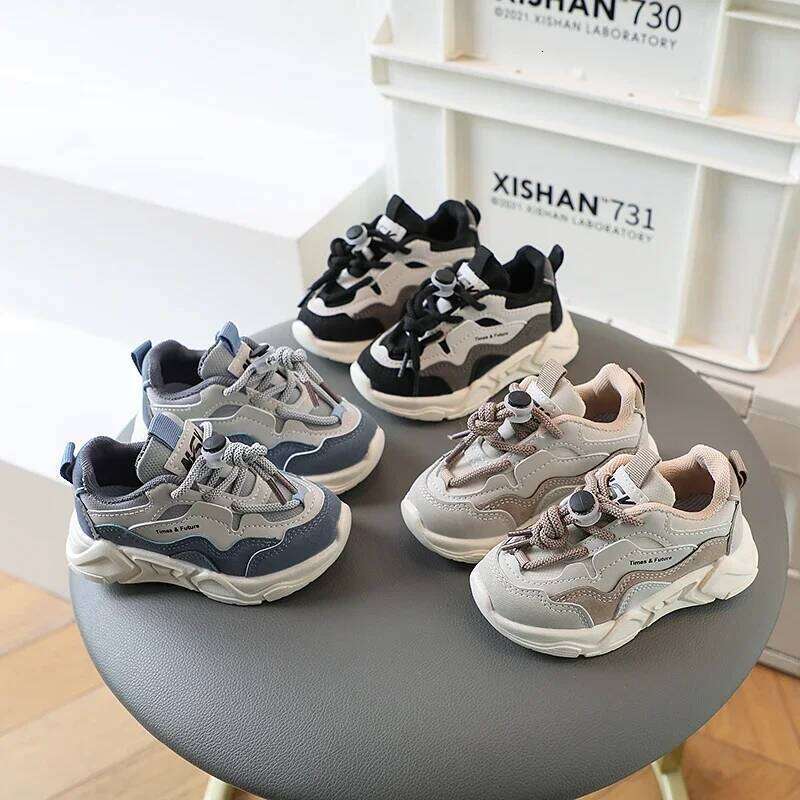 Boys Casual Girls Sneakers Toddlers Little Kids Fashion Sports Running Shoes Anti-skid Lace-up Classic 21-30 New Trend Hot 26Y0304