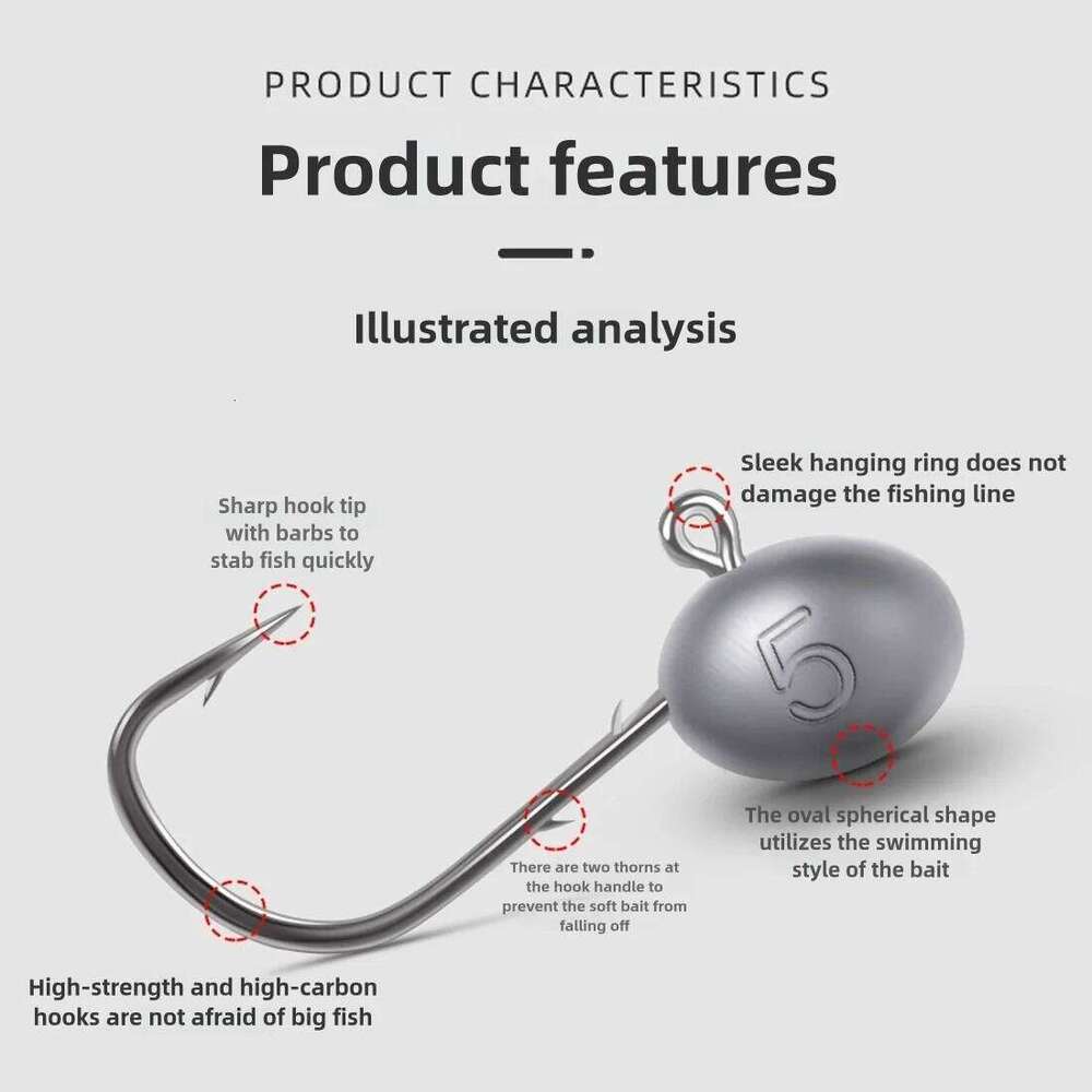 9KM 10Pcs Micro Jig Head 1.5g~7.5g Rockfish Ajing Angle Sharp Root Double Barbed Hook Saltwater Freshwater Tackle S260305