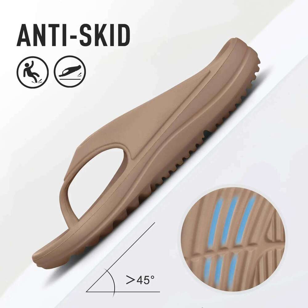 Litfun Anti-slip Men's Flip Flops With Arch Support Orthopedic Unisex Sandals Comfort Bathroom Slippers For Plantar Fasciities