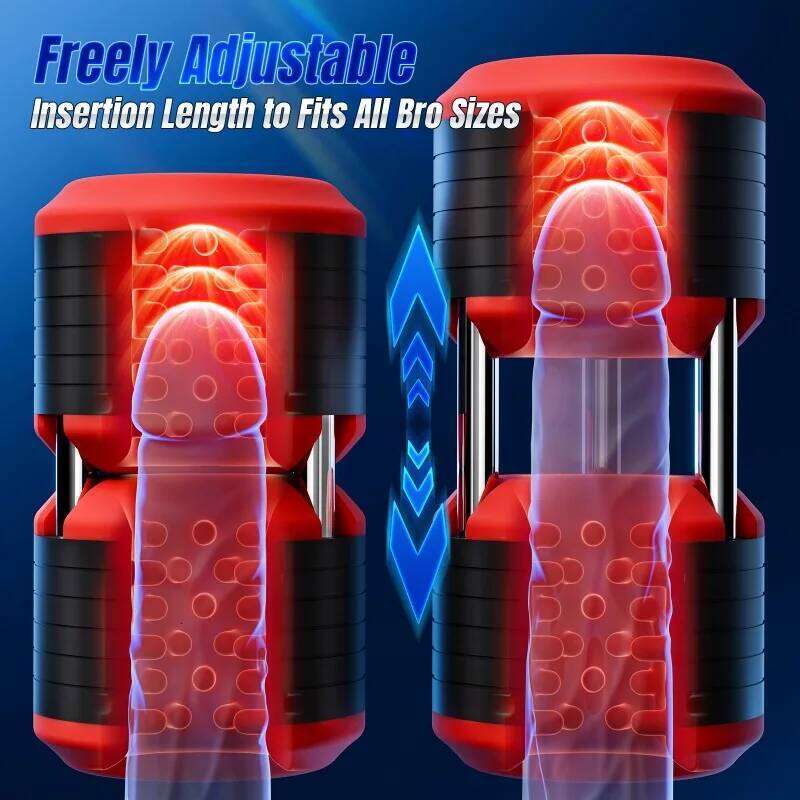 Male Sex Toys for Men Vibrating Double Interactive Electric Masturbator Penis Pump Stroker Pocket Pussy W260305