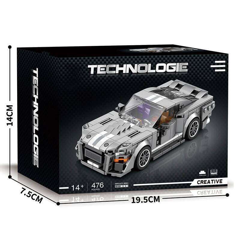 476PCS Sports Building Blocks City Speed Classic Vehicle Series 1:24 Scale Car Model Kids DIY Educational Toys Holiday Gifts Z260305