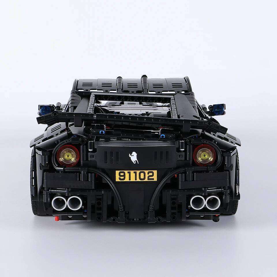 Super Racing Car F12 Model Building Blocks Classic Cars Black Knight 1:8 Size Assembly Set Bricks Technical Kid Toys For Gifts Z260305