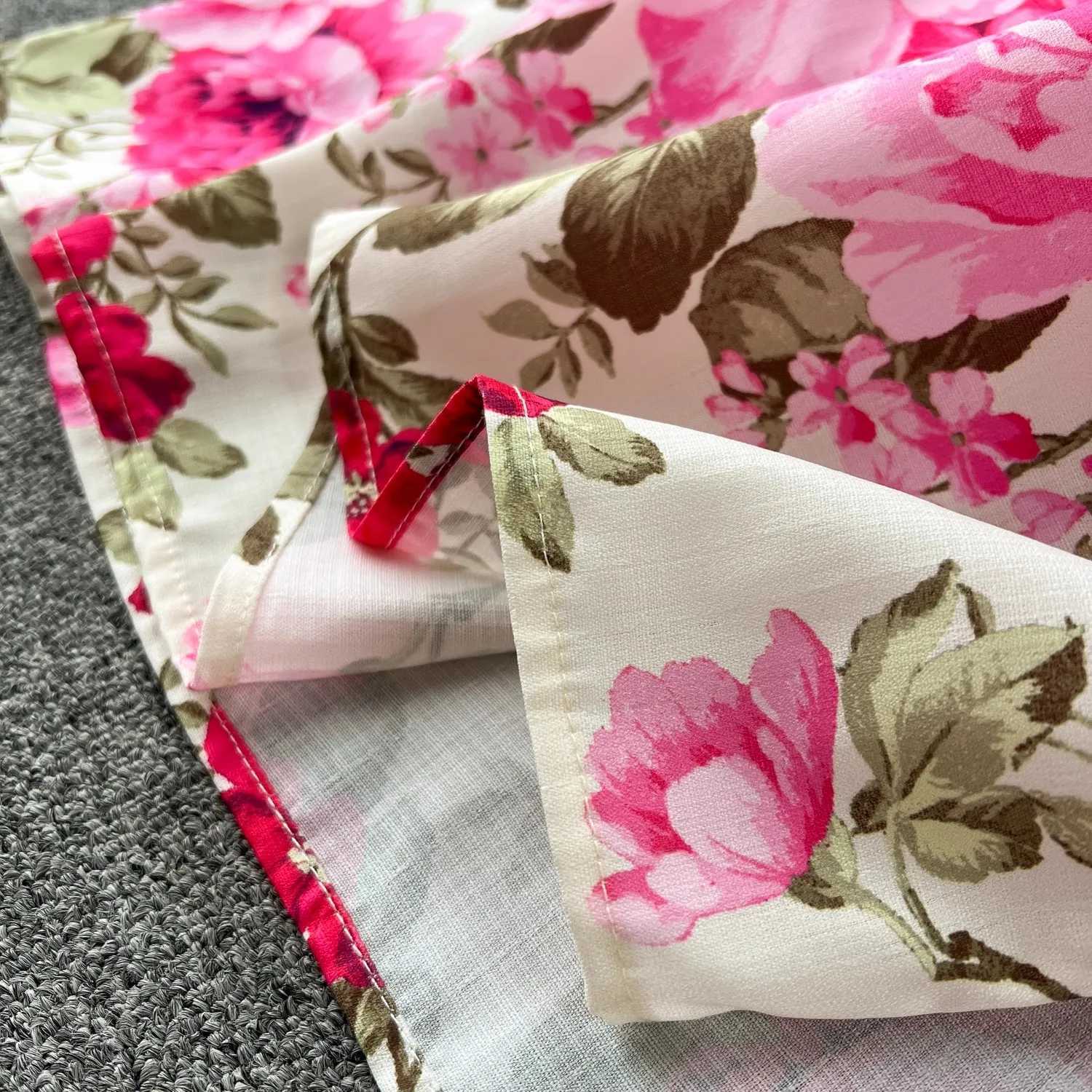 Elegant Gorgeous Floral Bohemian Dress Spring Women Stand Long Lantern Sleeve Floral Print Belt Linen Long Vestidos Clothes 6235 X260306