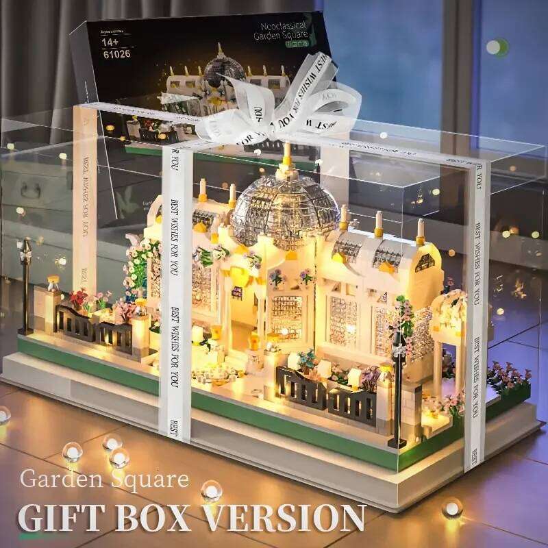 3688 Pieces Garden Square Building, Micro-Particle Building Block Model, Stem Educational Toys, Toys 3D Stereo Puzzle Abs Z260305