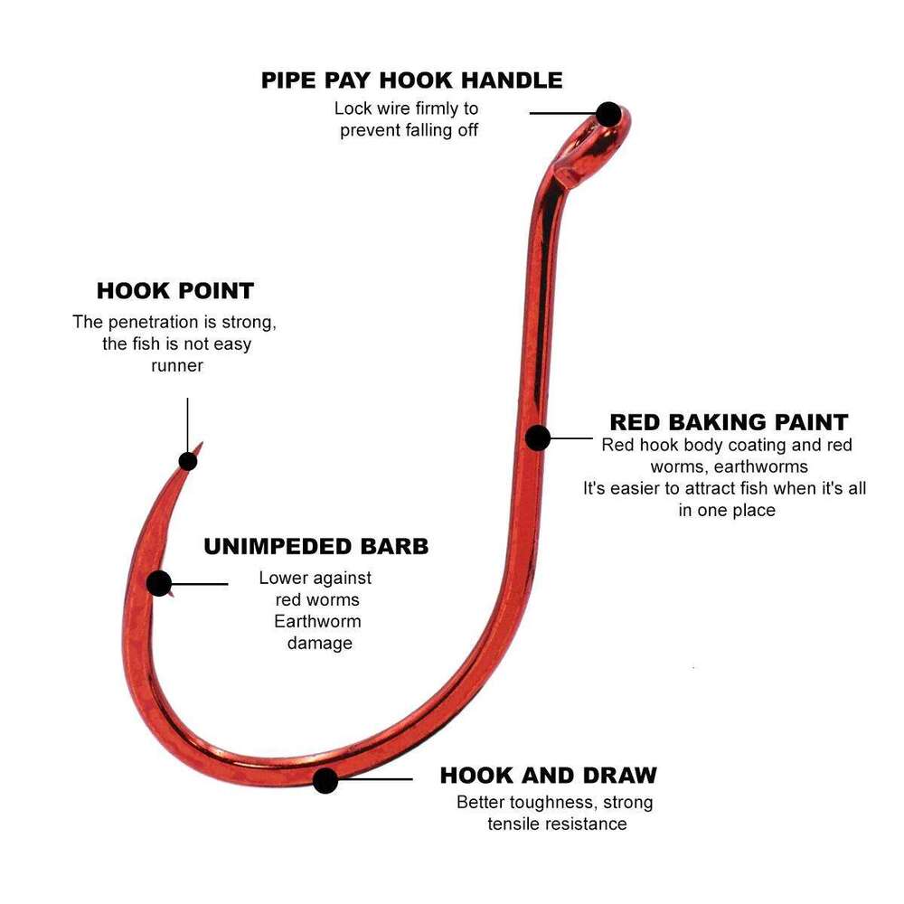 ZYZ 8~28Pcs Red Octopus Beak High Carbon Steel 11 Sizes Sea Fishing BKK Hooks Sharp Circle Fishhooks Tackle S260305