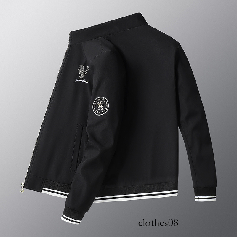 European Trendy Brand Embroidered Men Letter Embroidery Baseball Jacket Fashionable Luxury Autumn Winter Quality Men's Clothing
