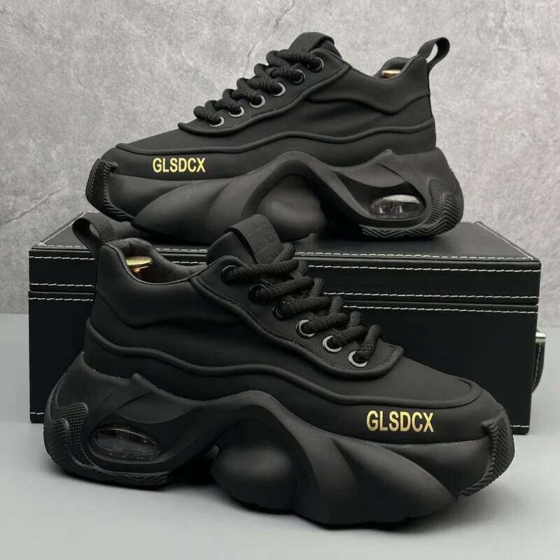Designer Style Men 2025 Autumn Fashion Comfortable Men's Thick Platform Sneakers Casual Shoes Sports Trainers Tenis