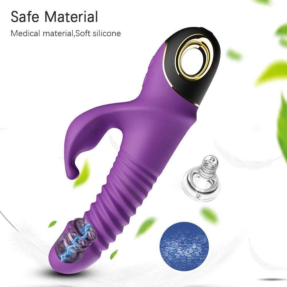 Rabbit Vibrator Automatic Telescopic Rotation G-Spot Clitoris Stimulator Female Masturbation Sex Toys For Women Adults 18 W260305