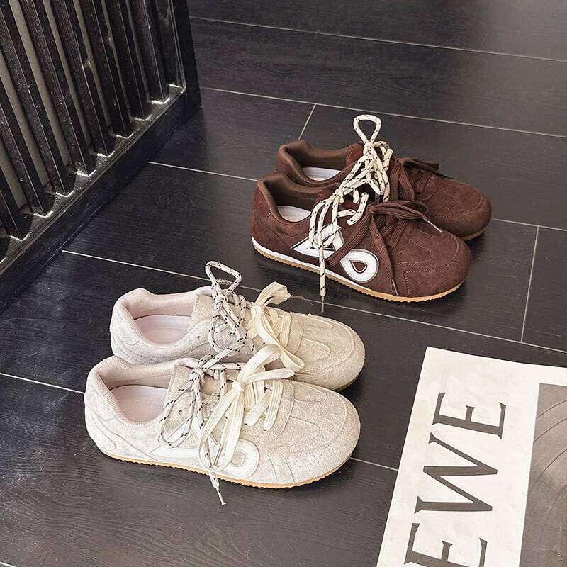 2026 new fashionable casual sports with color blocking design outdoor simple versatile and comfortable women's shoes