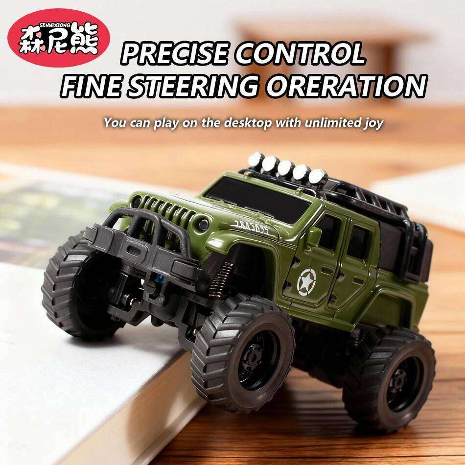 SENNIXIONG 1/64 Alloy RC Off-Road Car MINI Model Classic Speed Racing Drift Terrain Vehicle Climbing Truck Toy for Children Gift C260305